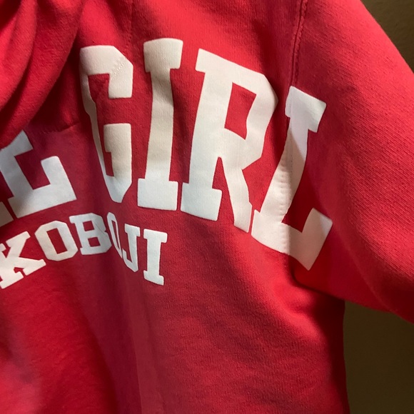 Retro Pink Lake Gil Okoboji IOWA Full Zip Large Graphic Women’s S Hoodie - Picture 7 of 8